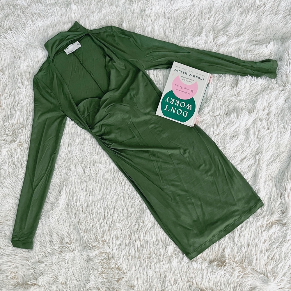• ASOS • Green Cut Out Bodycon Club Dress •